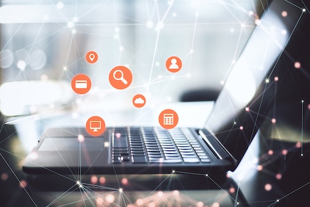 Laptop representing local search engine optimization and online business visibility